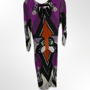 Printed Etro Jersey Dress Size 44